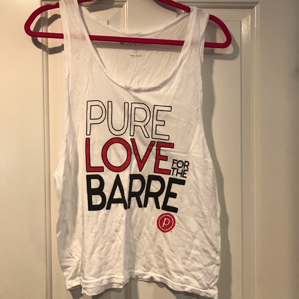 "Pure love for the barre" tank